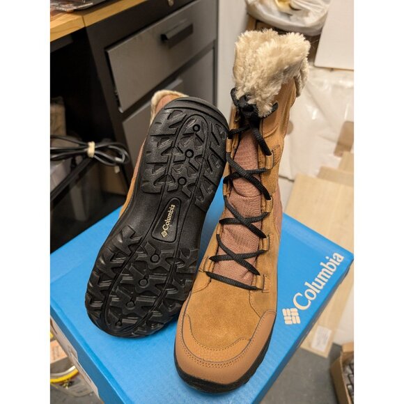 Columbia Ice Maiden II BK1581-288 Womens Elk Black Lace Up Snow Boots Size 10 - Picture 6 of 16